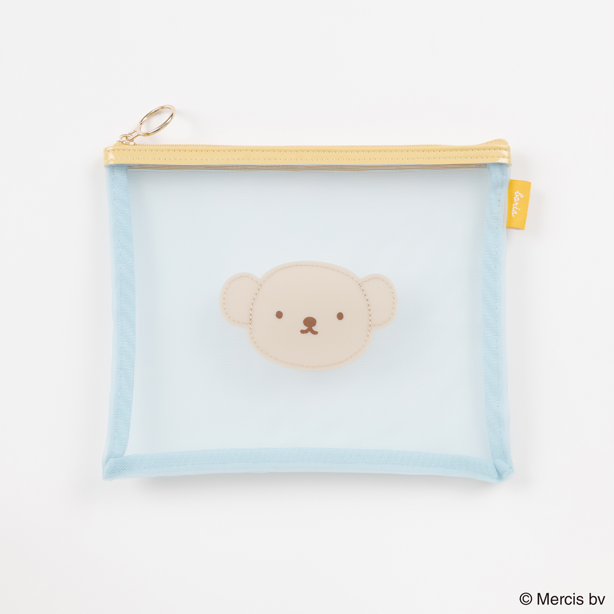 miffy  バイカラーメッシュフラットポーチ BL